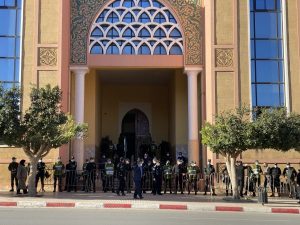 من احتجاجات الجمعة الماضي أمام استئنافية بني ملال
